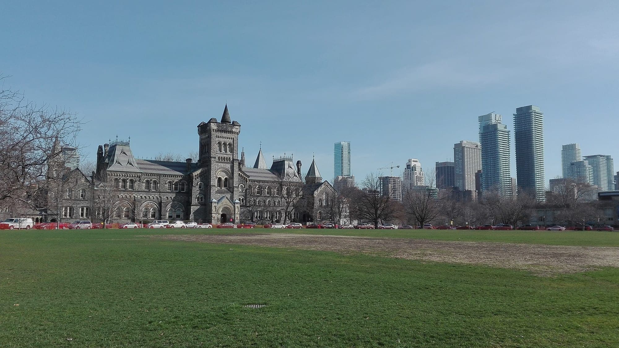 University College and the Toronto skyline beyond it